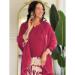 Picture of Delightful Chiffon Maroon Readymade Salwar Kameez