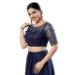 Picture of Exquisite Net Midnight Blue Designer Blouse