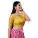 Picture of Taking Net Golden Rod Designer Blouse