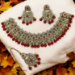 Picture of Delightful Maroon Necklace Set