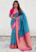 Picture of Ravishing Silk Steel Blue Saree