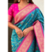 Picture of Ravishing Silk Steel Blue Saree