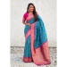 Picture of Ravishing Silk Steel Blue Saree