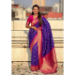 Picture of Ideal Silk Navy Blue Saree