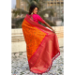 Picture of Comely Silk Orange Red Saree