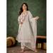 Picture of Bewitching Rayon Ghost White Readymade Salwar Kameez