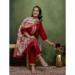 Picture of Fine Cotton Maroon Readymade Salwar Kameez