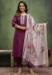 Picture of Statuesque Cotton Purple Readymade Salwar Kameez