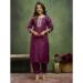 Picture of Statuesque Cotton Purple Readymade Salwar Kameez