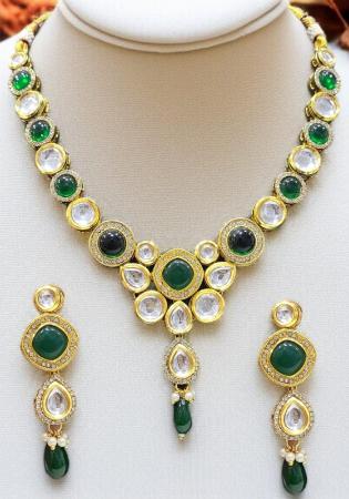 Picture of Bewitching Dark Olive Green Necklace Set