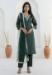 Picture of Good Looking Silk Dark Green Readymade Salwar Kameez