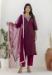 Picture of Stunning Silk Purple Readymade Salwar Kameez