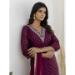 Picture of Stunning Silk Purple Readymade Salwar Kameez