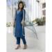 Picture of Nice Silk Navy Blue Readymade Salwar Kameez
