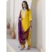 Picture of Resplendent Silk Orange Readymade Salwar Kameez