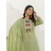 Picture of Beauteous Cotton Dark Khaki Readymade Salwar Kameez