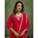 Picture of Fine Silk Red Readymade Salwar Kameez