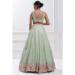 Picture of Exquisite Georgette Dark Sea Green Lehenga Choli