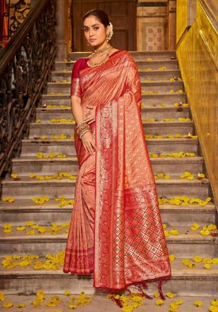 Picture of Alluring Silk Crimson Saree
