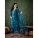 Picture of Ravishing Silk Navy Blue Readymade Salwar Kameez
