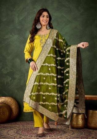 Picture of Bewitching Silk Burly Wood Readymade Salwar Kameez