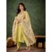 Picture of Superb Silk Pale Golden Rod Readymade Salwar Kameez