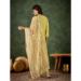 Picture of Superb Silk Pale Golden Rod Readymade Salwar Kameez