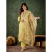 Picture of Superb Silk Pale Golden Rod Readymade Salwar Kameez