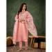 Picture of Elegant Silk Dark Salmon Readymade Salwar Kameez