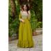 Picture of Grand Georgette Dark Golden Rod Readymade Gown