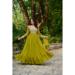 Picture of Grand Georgette Dark Golden Rod Readymade Gown