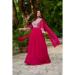 Picture of Resplendent Georgette Crimson Readymade Gown