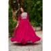 Picture of Resplendent Georgette Crimson Readymade Gown