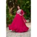 Picture of Resplendent Georgette Crimson Readymade Gown