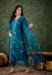 Picture of Magnificent Silk Teal Readymade Salwar Kameez