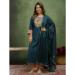 Picture of Ravishing Silk Teal Readymade Salwar Kameez
