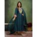 Picture of Ravishing Silk Teal Readymade Salwar Kameez