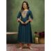 Picture of Ravishing Silk Teal Readymade Salwar Kameez