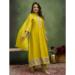 Picture of Pretty Silk Dark Golden Rod Readymade Salwar Kameez