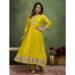 Picture of Pretty Silk Dark Golden Rod Readymade Salwar Kameez
