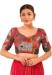 Picture of Sightly Silk Indian Red Designer Blouse