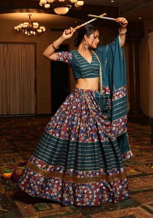 Picture of Crepe & Georgette Dark Slate Grey Lehenga Choli