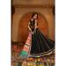 Picture of Elegant Crepe & Georgette Black Lehenga Choli