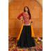 Picture of Beautiful Crepe & Georgette Maroon Lehenga Choli