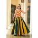 Picture of Crepe & Georgette Forest Green Lehenga Choli