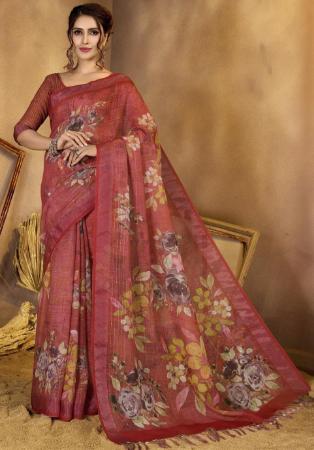 Picture of Alluring Linen Sienna Saree