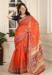 Picture of Taking Cotton & Linen Coral Saree