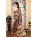 Picture of Wonderful Cotton & Linen Rosy Brown Saree