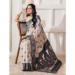 Picture of Comely Cotton & Linen Black Saree