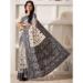 Picture of Fine Cotton & Linen Grey Saree